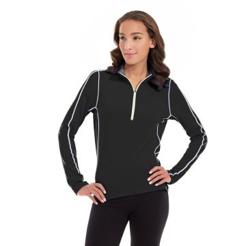 Olivia 1/4 Zip Light Jacket-L-Black