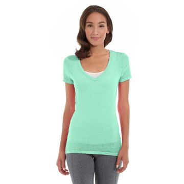 Karissa V-Neck Tee-L-Green